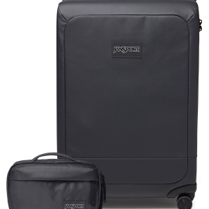 JanSport 26" Checked Luggage Toiletry Bag Smokey Grit Set