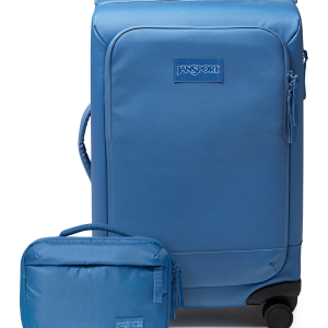 JanSport 22" Carry On Luggage Tech Organizer Elemental Blue Set